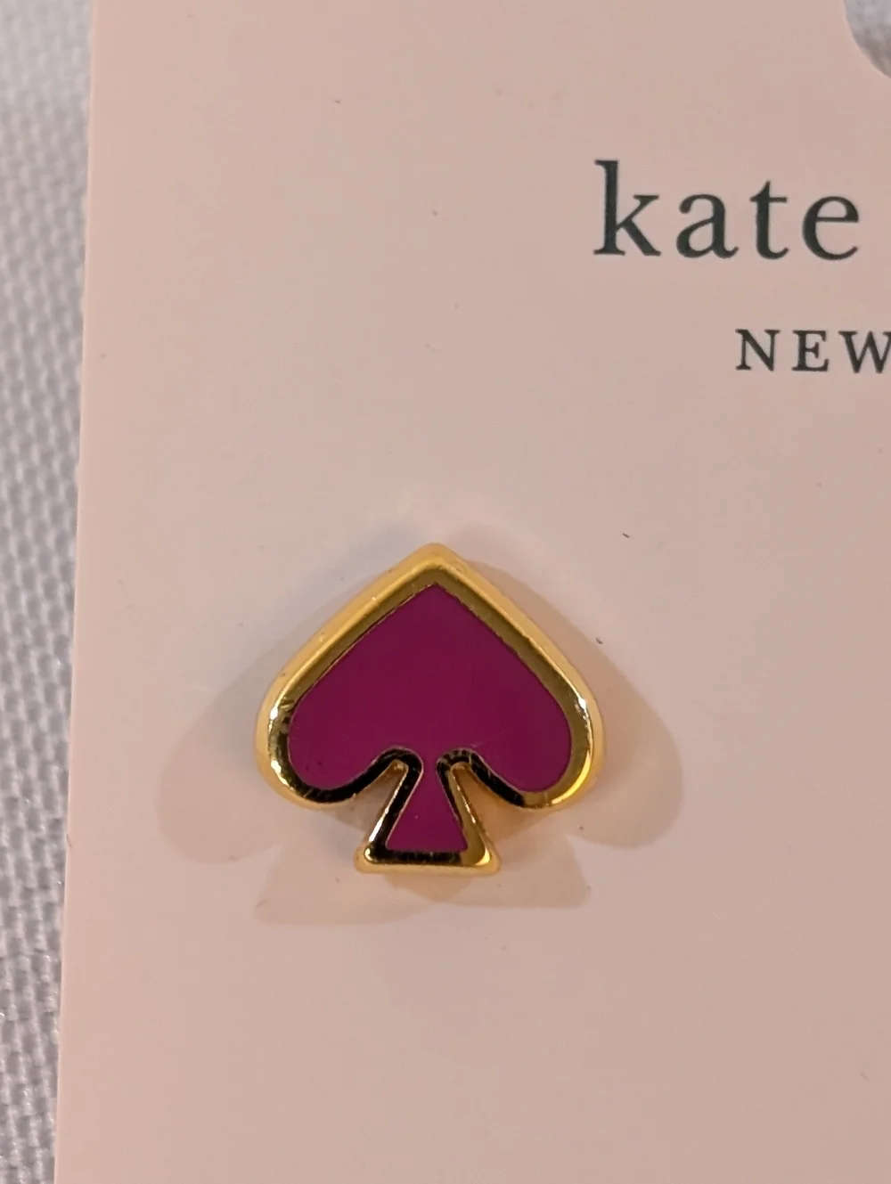 Kate Spade New York Pink Everyday Spade Earrings